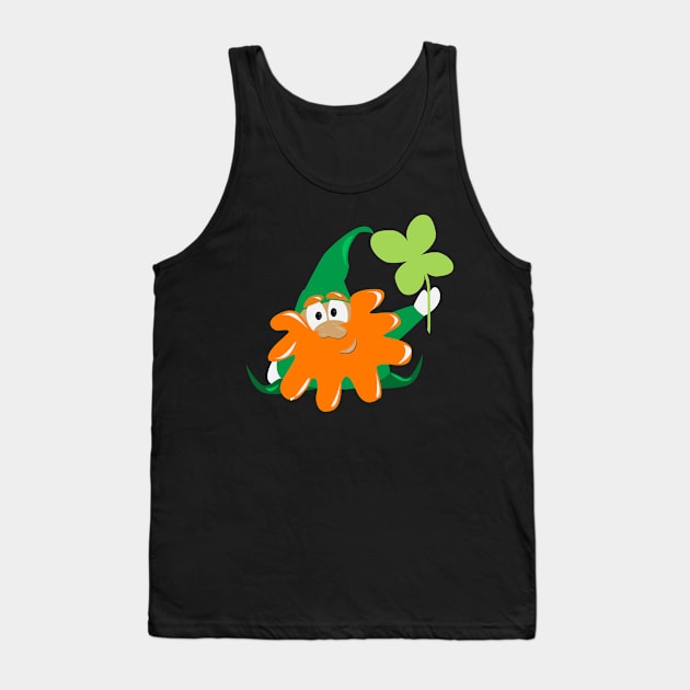 Lucky Gnome Funny St Patrick's Day Tank Top by Xeire